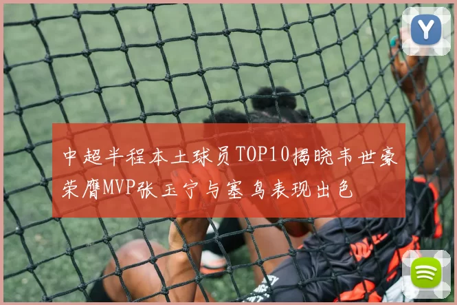 中超半程本土球员TOP10揭晓韦世豪荣膺MVP张玉宁与塞鸟表现出色